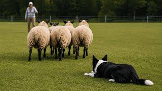 Teach the Down Command on Sheep Gael s first lesson