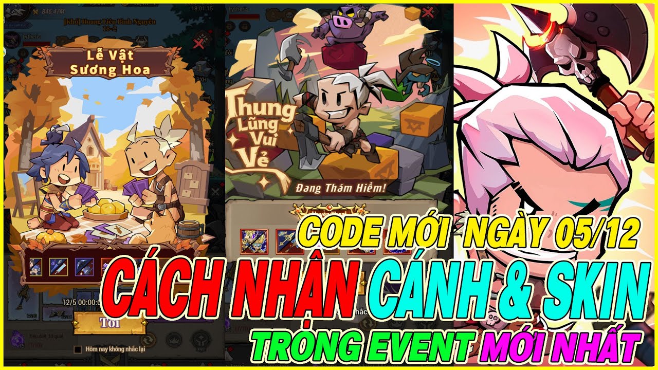 [ code mới ] Anh Hùng Bất Diệt hướng dẫn chơi event mới nhận CÁNH & TRANG PHỤC XỊN