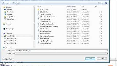 62 - Creating a Module in Lua