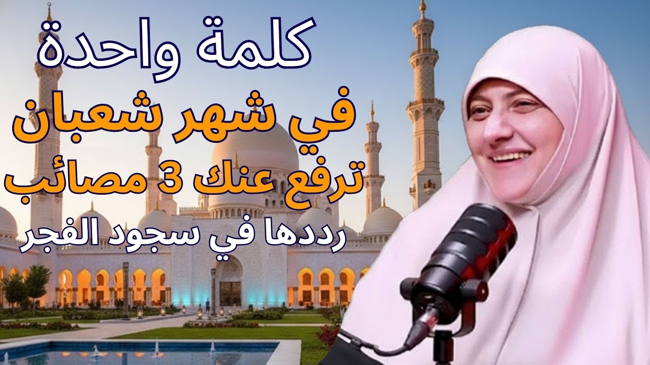 كلمة واحدة في شعبان 2026 - قلها في سجود الفجر .. الله يرفع عنك 3 مصائب كنت تخاف منه - هالة سمير