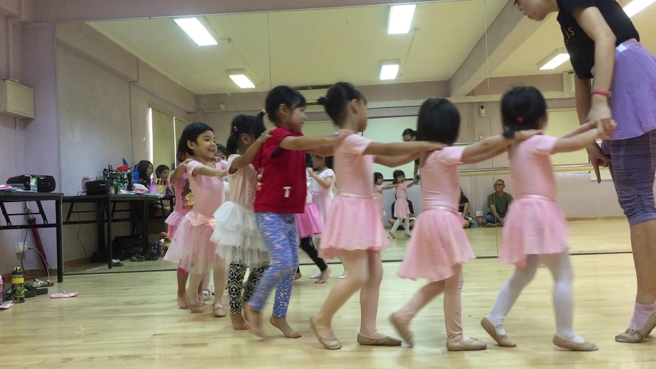First lesson Ballet Class 4-5 years old - YouTube
