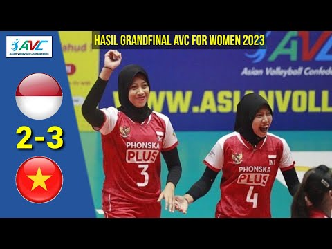 Hasil Final Avc Challenge Cup Voli Putri | Indonesia vs Vietnam | Vietnam Juara Avc Volleyball 2023