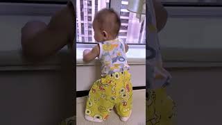 Baby playing with stacking ring#shorts#stackingring#viral