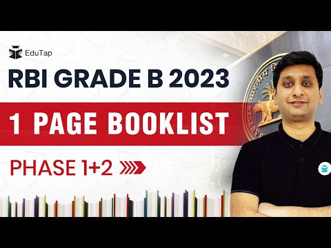 Best Books for RBI Grade B 2023 Exam | Important Booklist for Phase 1 and 2 Of RBI Manager Exam