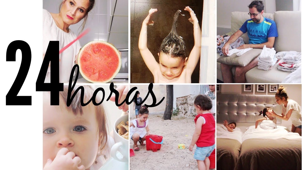 HORA a HORA!!! Cómo vive MI FAMILIA con 6 HIJOS (2 bebés mellizas) RUTINA VERANO embarazo de 22 semanas