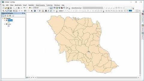 การเปิด shape file ARC 10.5