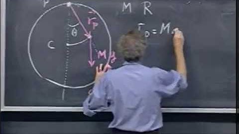 Lec 21: Torque | 8.01 Classical Mechanics, Fall 1999 (Walter Lewin)