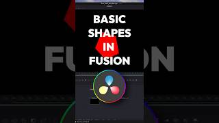 How to Actually Make Basic Shapes in DaVinci Resolve Fusion #resolve #fusion #mograph #vectors