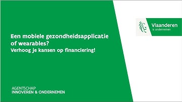 Een mobiele gezondheidsapplicatie of wearables. Verhoog je kans op financiering.