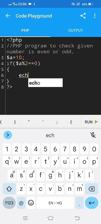 Even or odd number in php.|| PHP program to check given number is even ...