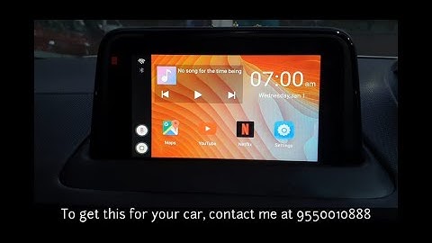 CONVERTING STOCK MUSIC SYSTEM TO AN ANDROID OPERATING TAB (ALL CARS) BY CAR SONICS, HYDERABAD