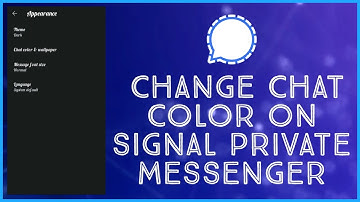 How To Change Chat Color On Signal Private Messenger | Change Chat Color