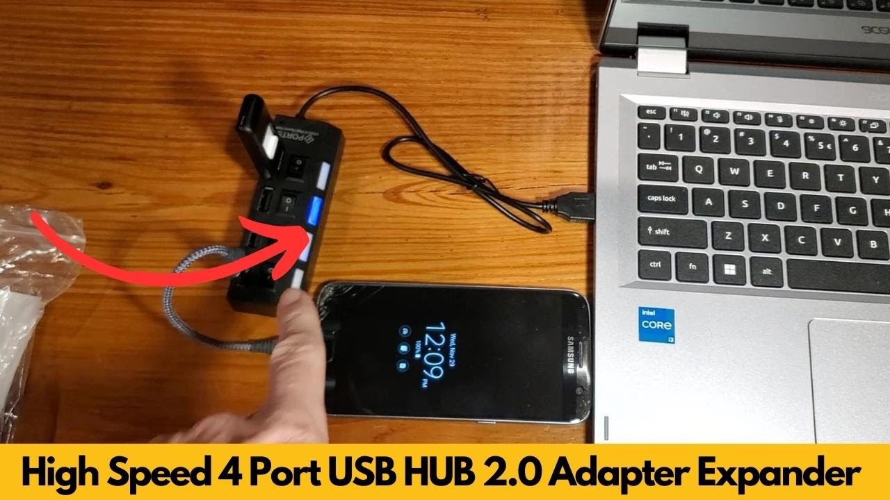 Usb Hub Extender High Speed Usb 3.0 To 7 Ports Splitter With - Temu