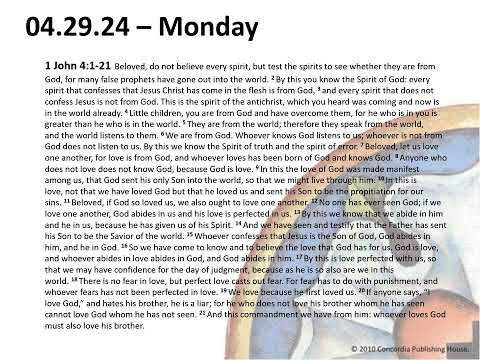 Pastor Z Devotional - Monday, April 29, 2024