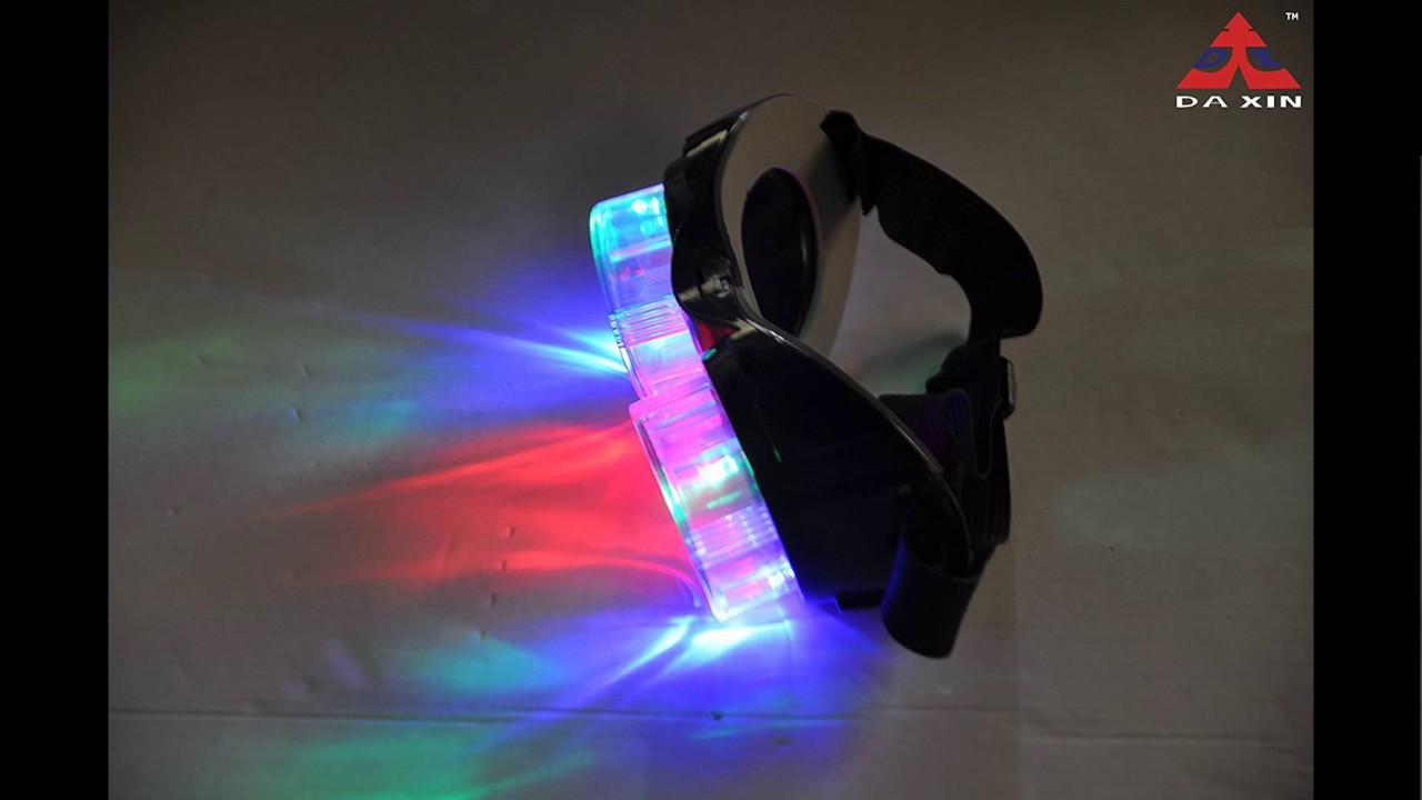 LED Flashing Windproof Glasses