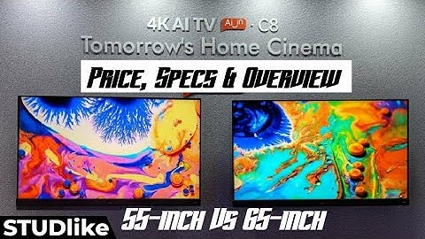 TCL C8 Series 55-inch Vs 65-inch 4K AI TVs | TCL 4K AI TV 2020 | Price, Specs & Overview | STUDlike