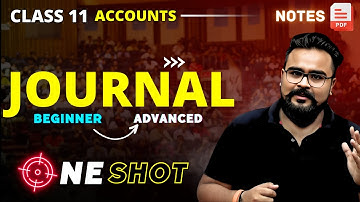 JOURNAL class 11 ONE SHOT Accounts | Gaurav Jain