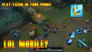 LEAGUE OF LEGENDS MOBILE! (WORKING) | YASUO SIMULATOR (PRACTICE MODE) screenshot 4