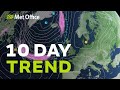 10 Day Trend – Finally drier and warmer? 26/05/21