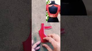 Unique red blouse back neck design cutting and stitching ✂️🪡✂️#shorts #youtubeshorts #nehakakkar