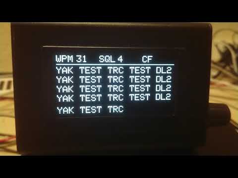 FDM-DUO connected to my home made CW decoder.