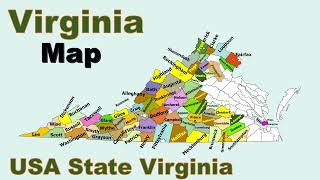 Full American State Virginia Map | Map Of Virginia | USA State Virginia Map Guide