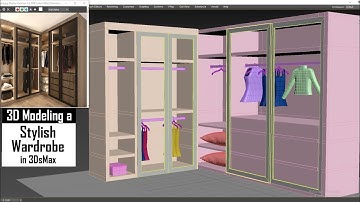 3D Modeling in 3Dsmax I How To Model a Designer Wardrobe ( Part 3 )