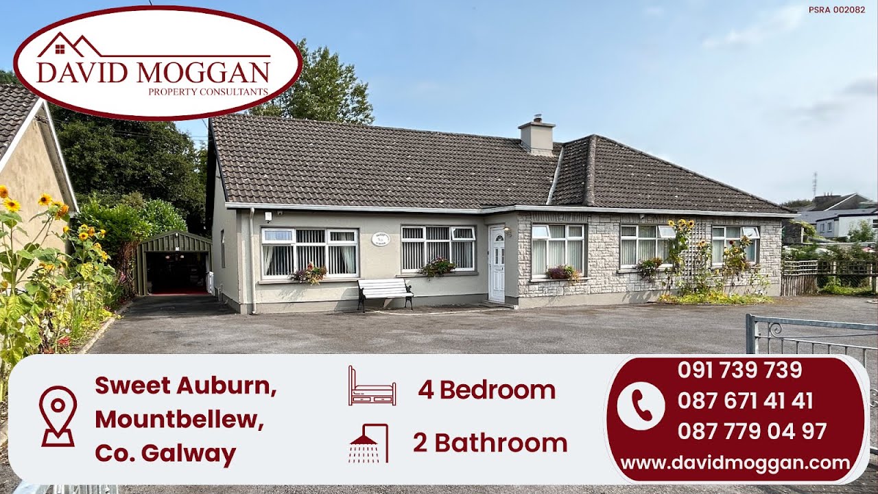FOR SALE Sweet Auburn, Tuam Road, Mountbellew, Co. Galway YouTube