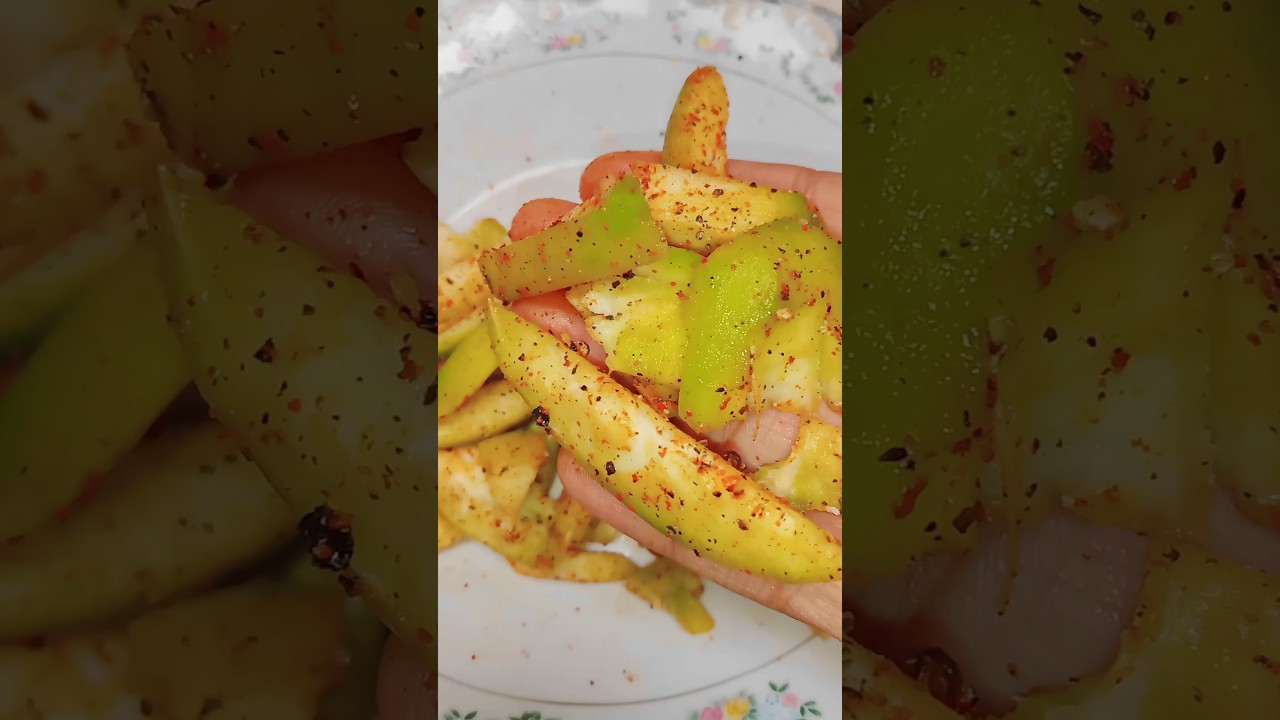 Spicy June Plum Pickle / Natural and healthy june plum pickle ( ambarella )😜😋