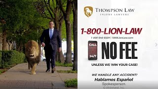 Abilene Car Accident Lawyers | FREE CONSULTATIONS | Thompson Law | 1-800-LION-LAW