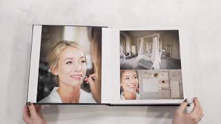 Layflat Photo Book (Leather Cover & Gold Embossing) for Professional Photographers - Sim Imaging