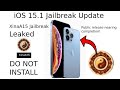 THE PRIVATE iPHONE 13 JAILBREAK WAS LEAKED DO NOT INSTALL! +XinaA15 public beta release coming soon!