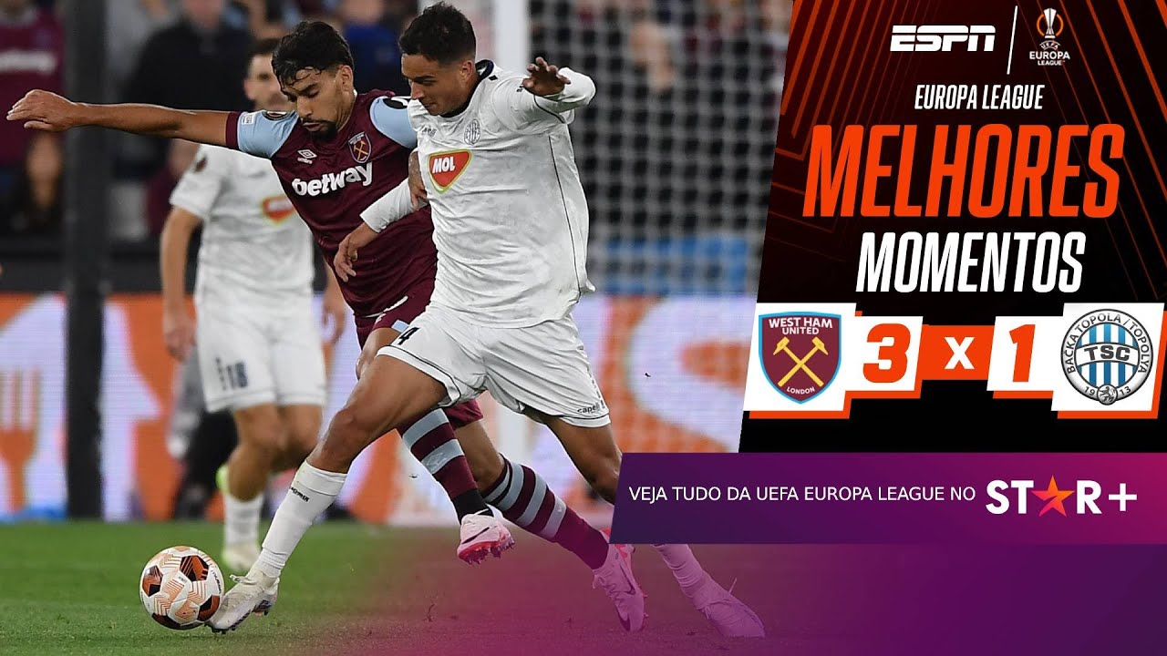 Com gol no fim, West Ham vence e se aproxima das oitavas na Liga