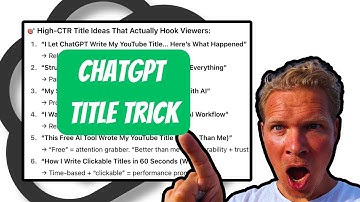 How to Write YouTube Titles with ChatGPT (Step-by-Step Tutorial)