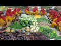 King Curry Recipe of Winter Veg - 100 KG Vegetable Gravy Cooking in Village - Tasty Food for Vegan