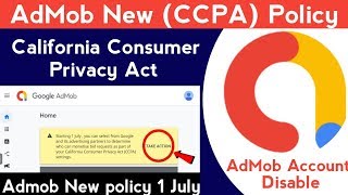 (ccpa)california consumer privacy act admob july 2020||admob ccpa
policy||admob policy kya hai