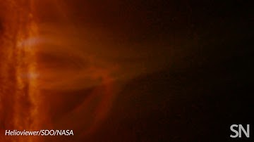 A coronal loop makes it rain in the sun