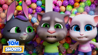 Fun in the Ball Pit 🔴🟢🔵⚫️🟣🟡⚪️ Talking Tom Shorts ⭐️ Cartoons for Kids 🔴 24/7 LIVESTREAM