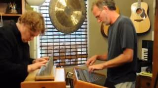 Array mbira and nail violin
