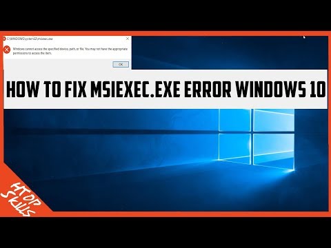 How to fix msiexec.exe error windows 10 / solve msiexec.exe error / msiexec uninstall programs