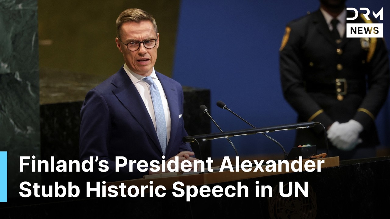 POWERFUL SPEECH Finland President Speaks Out on Ukraine, Gaza