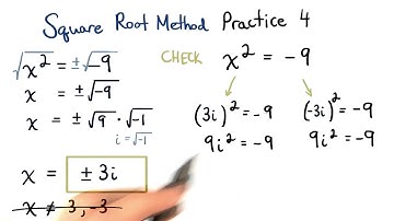 Square Root Method Practice 4 - Visualizing Algebra