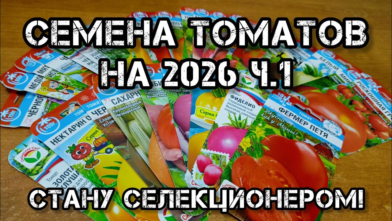 Посею в 2026. Стану селекционером. Шуршим пакетиками.