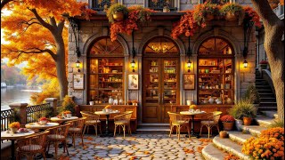 Jazz Relaxing Music at Autumn Coffee Shop Ambience 🍂 Warm Jazz Music for Work And Study