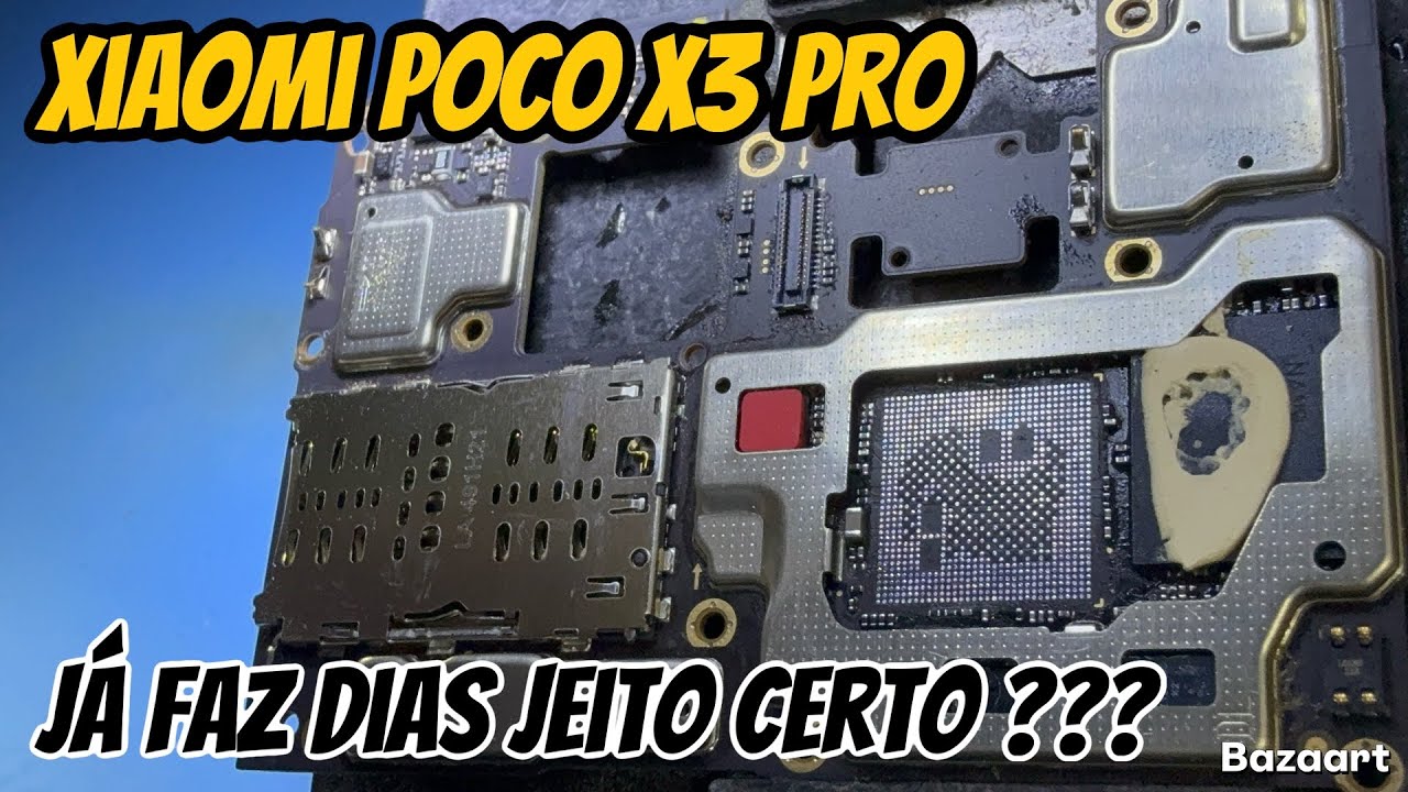 Xiaomi Poco X3 Pro não liga | Reballing na cpu e memória | Poco X3 Pro não liga | Resolvido 