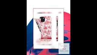 Magsafe French Toile Personalized Initial Custom Gift for Her Cute Phone Cases for Iphone 16 Pro ...