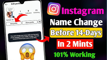How To Change Instagram Name Befor 14 Days (2025 Update) | Change Instagram Name Within 14 Days
