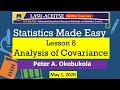 Peter a  okebukola statistics made easy  analysis of covariance