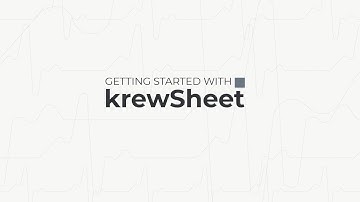 Getting Started with krewSheet