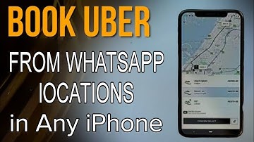 How to book uber from whatsapp location in any iphone | #Techinformer #bookuberfromwhatsapplocation